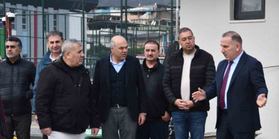 Söke Şehir Stadı’nın Altay maçına yetiştirilmesi için çalışmalar hızlanıyor