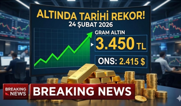 24 Şubat Gram Altın ve Çeyrek Altın Ne Kadar