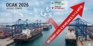 Dış Ticaret Açığı ,6 Artışla 8,38 Milyar Dolara Çıktı!