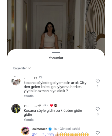 Ederson'un Eşi Lais Moraes'ten Taraftara Şok Sözler