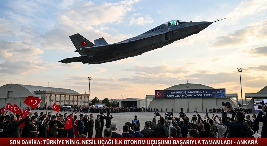 Gökyüzünde Türk İmzası 6. Nesil KAAN Yapay Zeka Pilotuyla İlk Uçuşunu Yaptı
