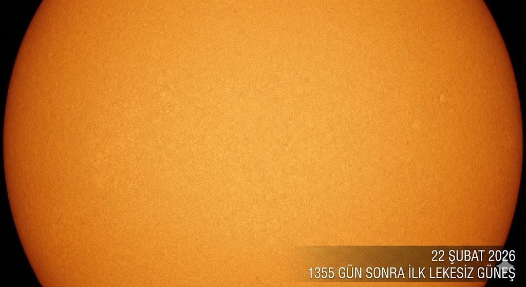 Güneş 1355 Gün Sonra İlk Kez Lekesiz Görüntülendi!