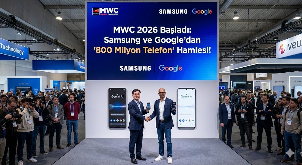 MWC 2026 Başladı Samsung ve Google’dan 800 Milyon Telefon Hamlesi!