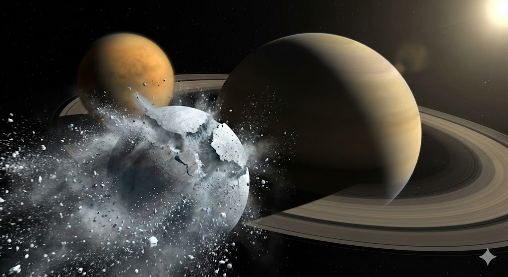 Satürn’de Kozmik Trafik Kazası