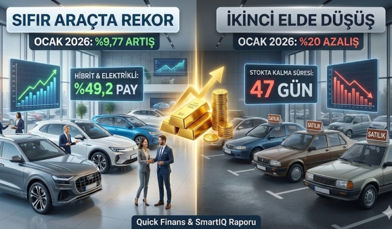 Sıfır Araçta Rekor, İkinci Elde Büyük Daralma!