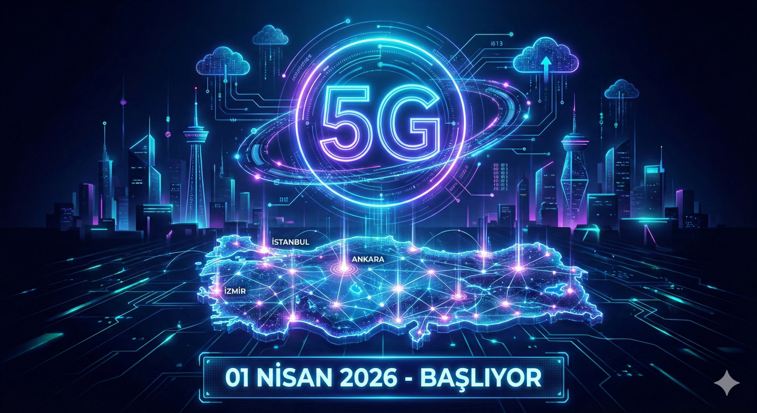 Türkiye 5G İçin Gün Sayıyor İlk Sinyal 1 Nisan 2026’da!