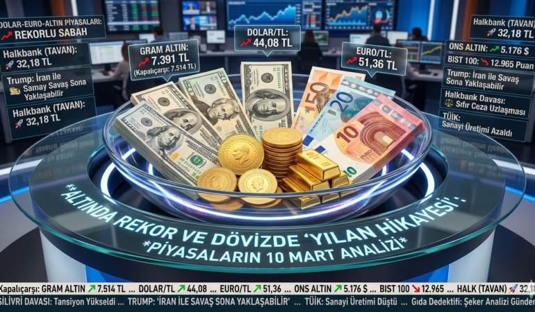 ALTINDA SAVAŞ SONRASI FİYATLAMASI VE DÖVİZDE HALKBANK DENGESİ