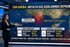 Antalya Kaş Açıklarında Korkutan Deprem