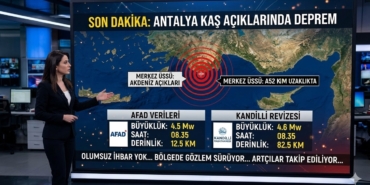 Antalya Kaş Açıklarında Korkutan Deprem