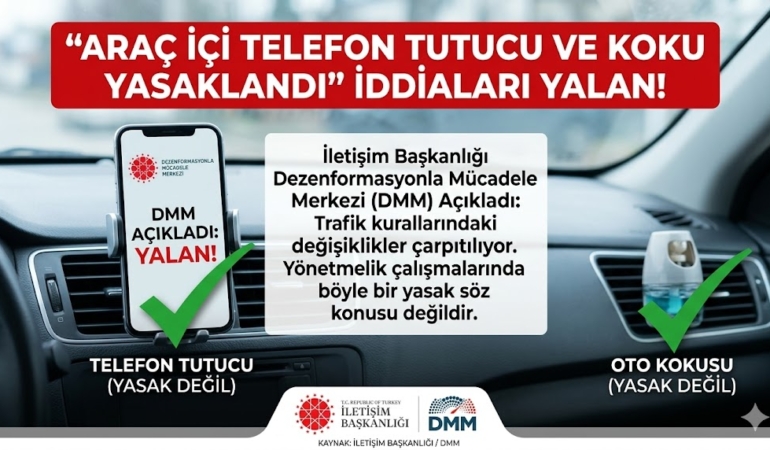 Araç İçi Telefon Tutucu ve Koku Yasaklandı mı DMM'den Resmi Açıklama!