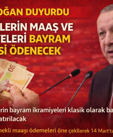 Cumhurbaşkanı Erdoğan'dan Emeklilere Bayram Müjdesi Maaş ve İkramiyeler Bayram Öncesi Ödenecek