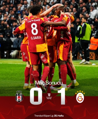 DERBİDE ASLAN PENÇESİ Beşiktaş 0-1 Galatasaray! Şampiyonluk Ateşi Yanıyor