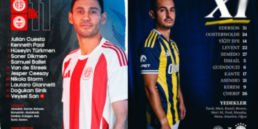 Fenerbahçe - Antalyaspor Maçında Kadrolar Belli Oldu!