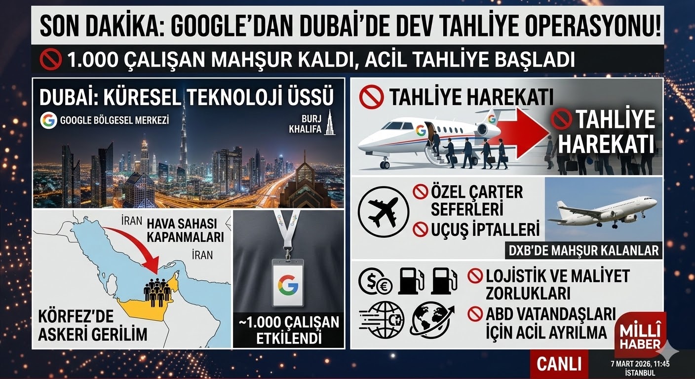Google'dan Dubai'de Dev Tahliye Operasyonu!