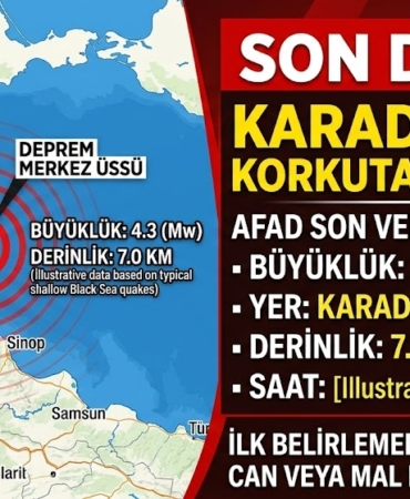 Karadeniz’de Korkutan Deprem!