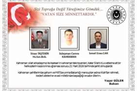 Kazada Şehit Olan Personellerimizin İsimleri Belli Oldu