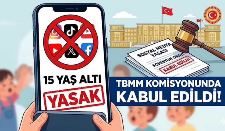 15 Yaş Altına Sosyal Medya Yasağı Meclis Komisyonundan Geçti!
