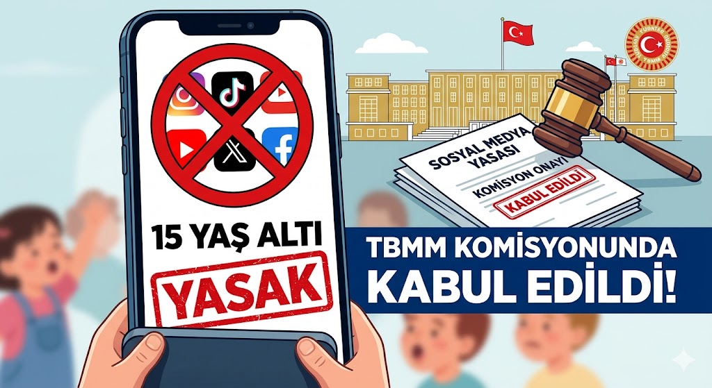 15 Yaş Altına Sosyal Medya Yasağı Meclis Komisyonundan Geçti!
