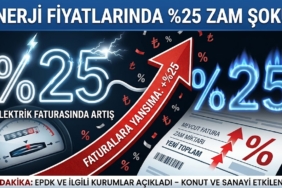 Elektrik ve Doğalgaza Dev Zam! Yüzde 25 Artış Geldi