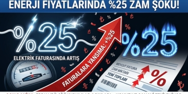 Elektrik ve Doğalgaza Dev Zam! Yüzde 25 Artış Geldi