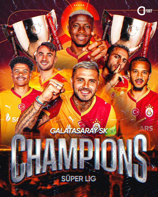 SÜPER LİG'DE ZAFERİN ADI GALATASARAY!