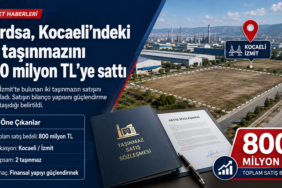 Kordsa, Kocaeli’deki İki Taşınmazını 800 Milyon TL’ye Sattı